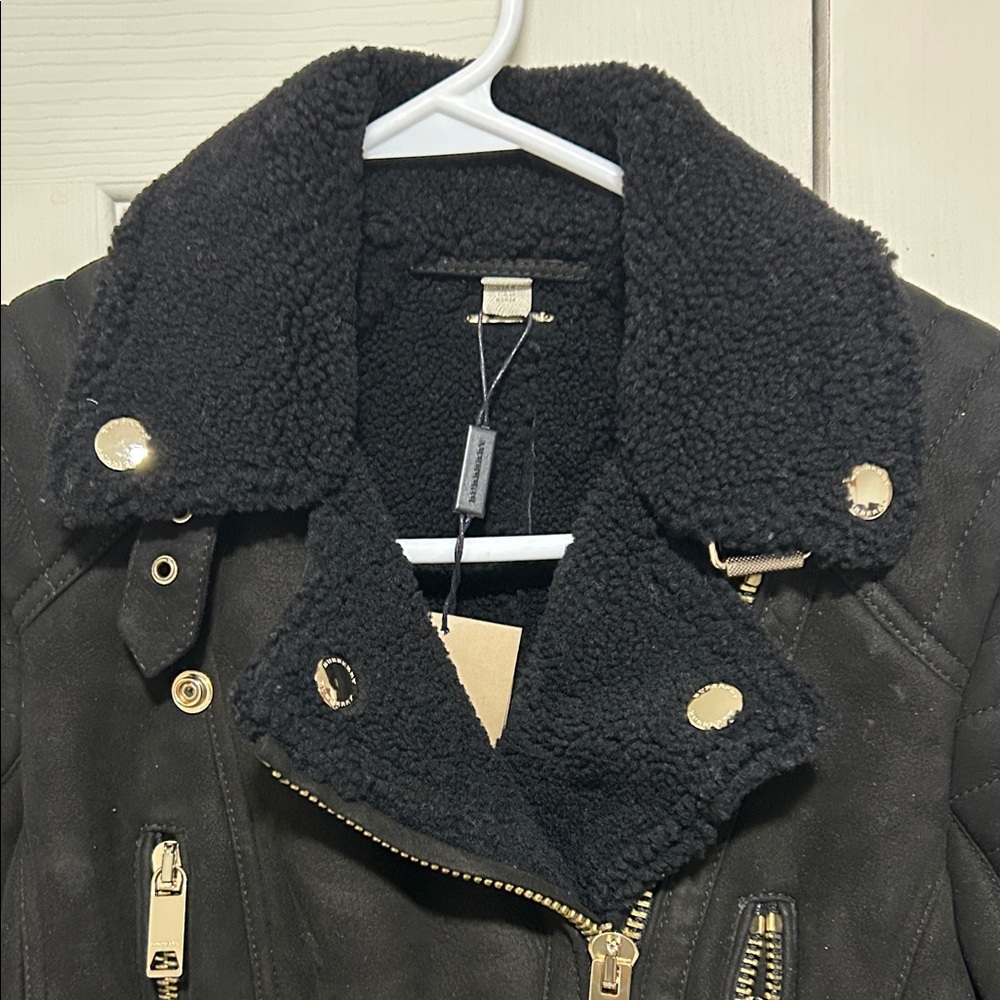 Burberry Black Trench Coat with Gold Zippers - Picture 9 of 16